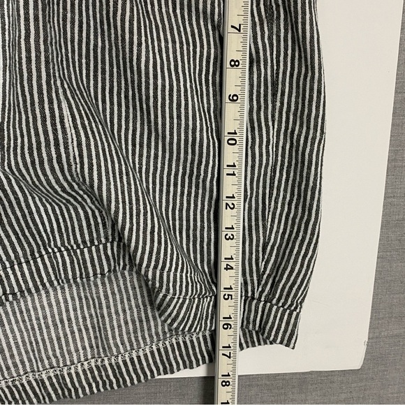 Old Navy Linen Blend Black and White Bermuda Shorts 3X - Picture 8 of 11